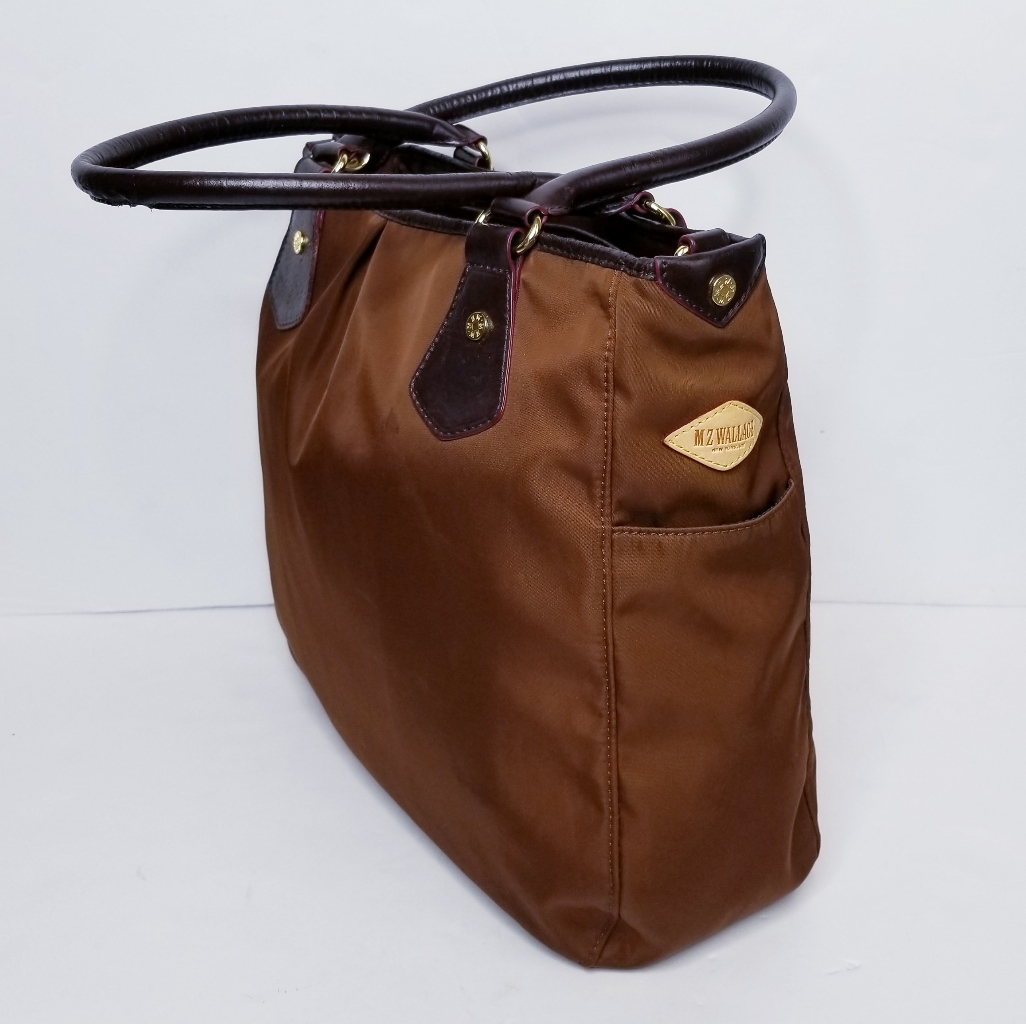 Mz Wallace Nylon And Leather Trim Bag